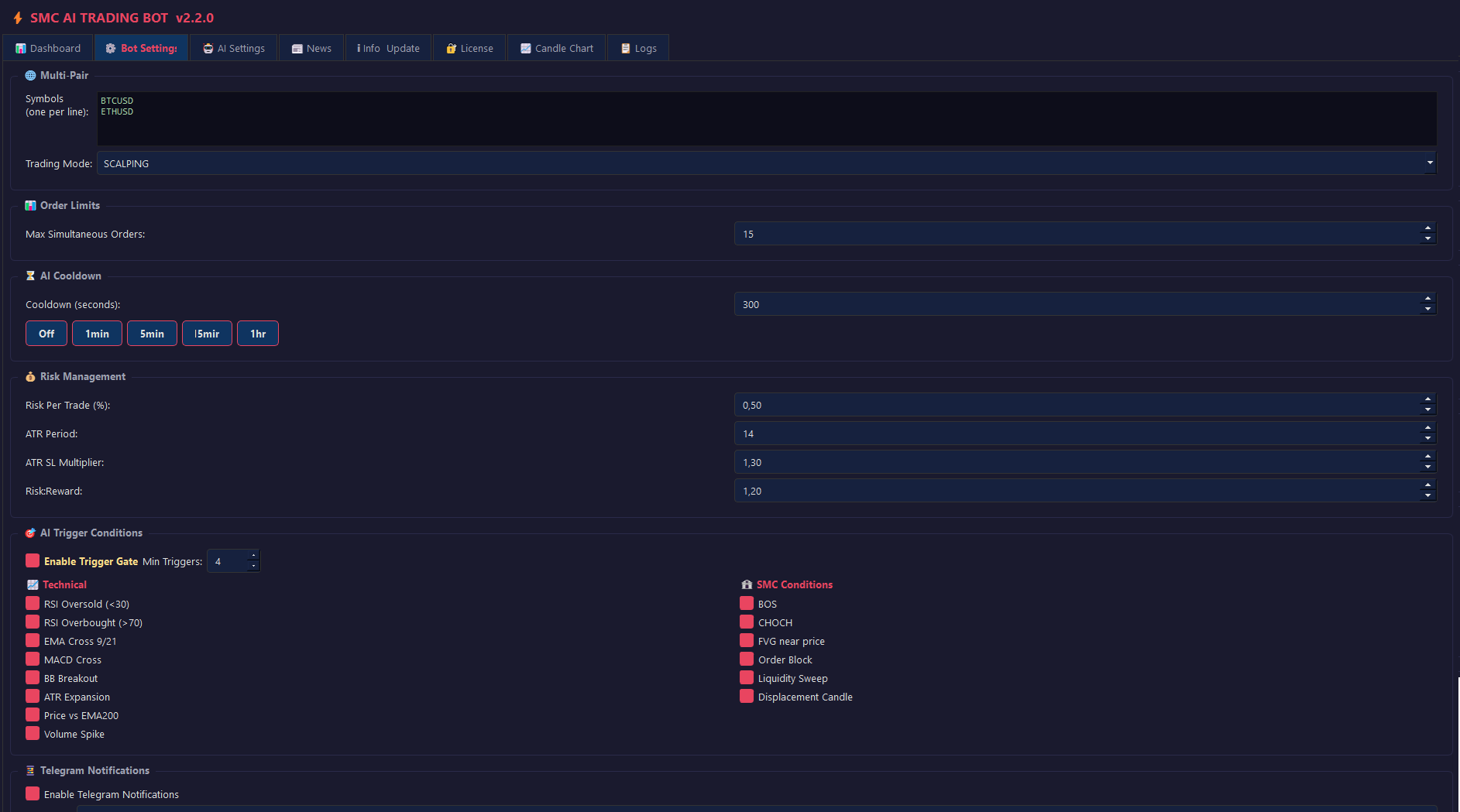 Preview Bot Settings